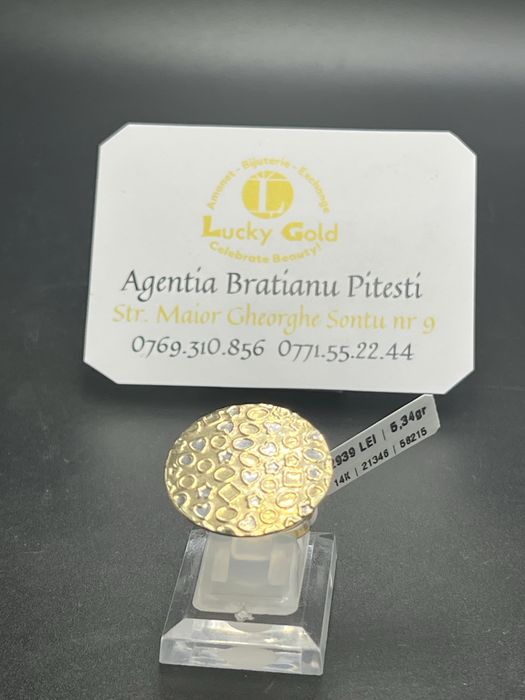 Inel aur 14k 5.34 gr marimea 17 cod 21346
