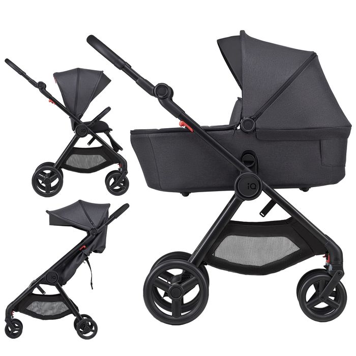 Детская коляска 3в1 Anex IQ in black color