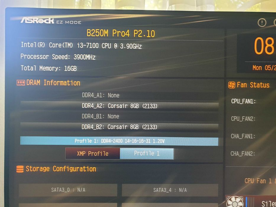 Дънна платка ASRock B250M Pro4 + i3-7100 + Fan