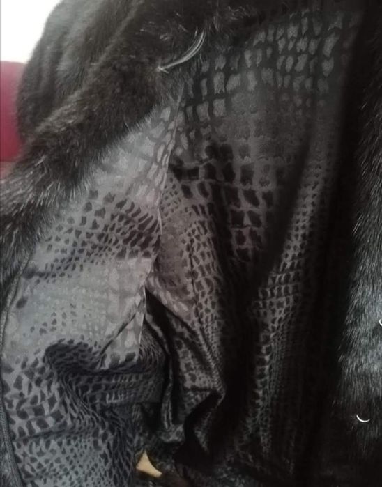 Шуба чёрный бриллиант