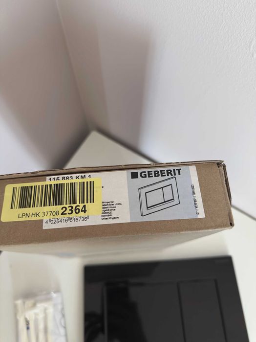 Geberit Sigma30 - Clapetă de acționare WC, negru si alb 115.883.KM.1