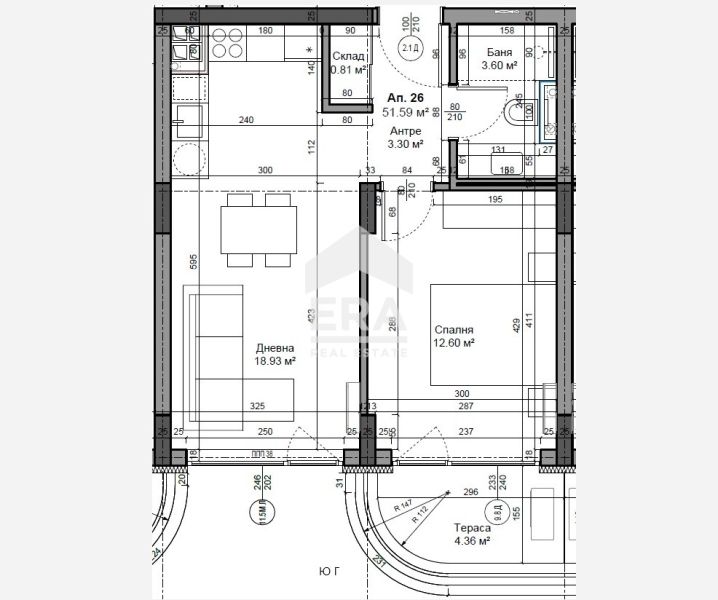 Продава се Двустаен апартамент в Варна, Трошево - 59 кв.м за 2094 €/кв.м - Снимка #9