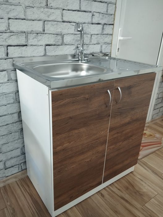 Шкаф с мивка +батерия+сифон