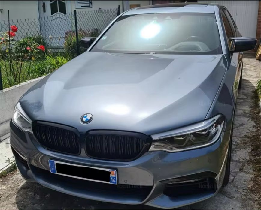 Set grile nari duble M Bmw Seria 5 G30 G31 2016-2019 negru lucios