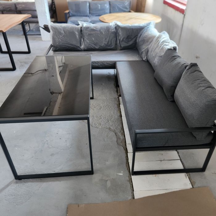 LICHIDARE STOC Set grădină metalic cu masă înaltă