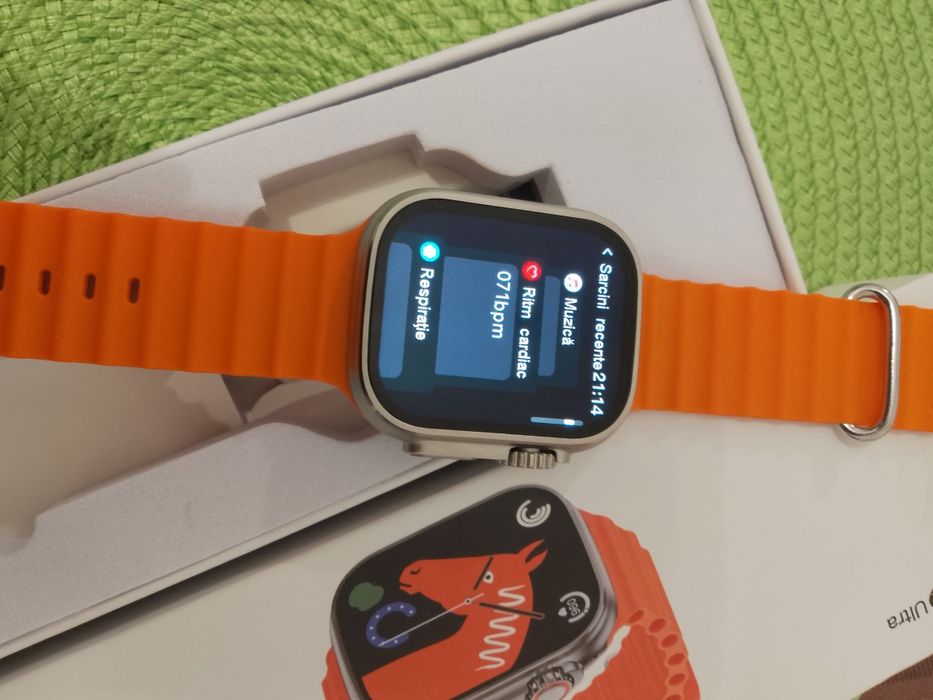 Smartwatch ca Nou -ceas inteligent y12 Ultra, nu Samsung sau Apple