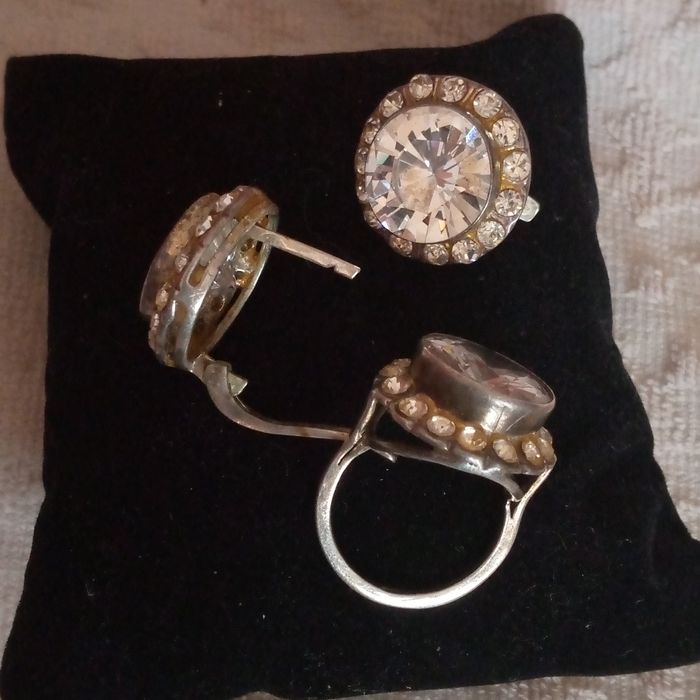 Комплект серебряный,трио.