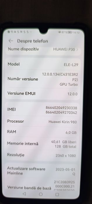 Huawei P30 smartphone
