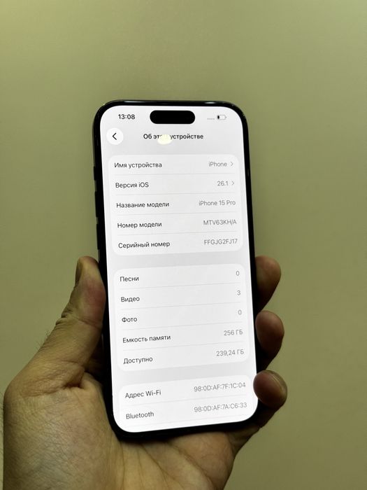 Iphone 15 Pro. 256гб. АКБ 89%