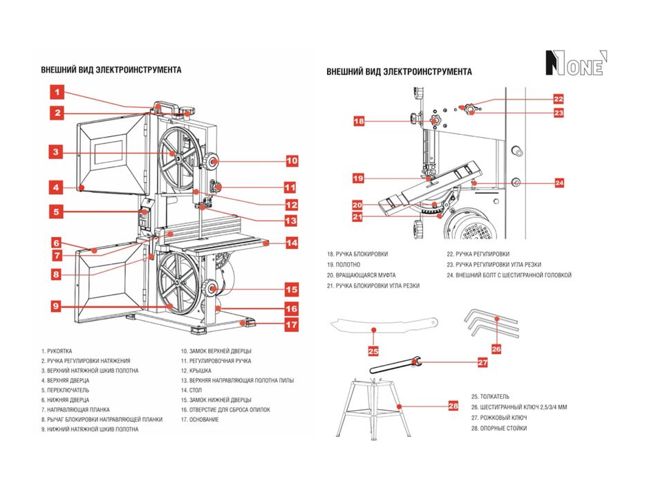 Ленточная пила по дереву NWBS-10S-PRO