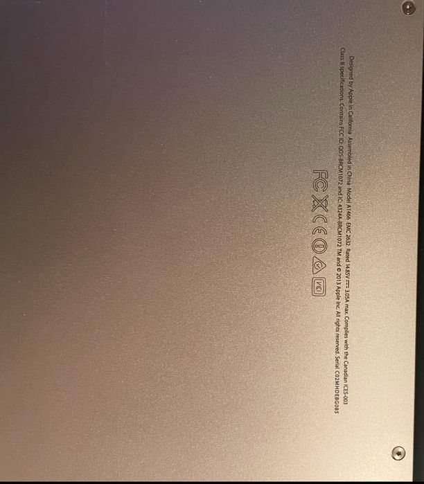 Vand Laptop MacBook Air