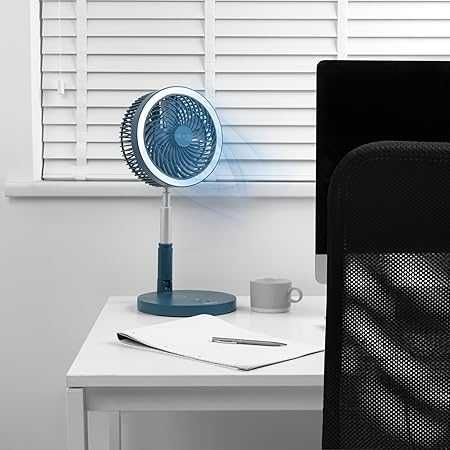 Beldray EH3413B Вентилатор, Безжичен, сгъваем 3в1, LED, лек ДЕФЕКТ