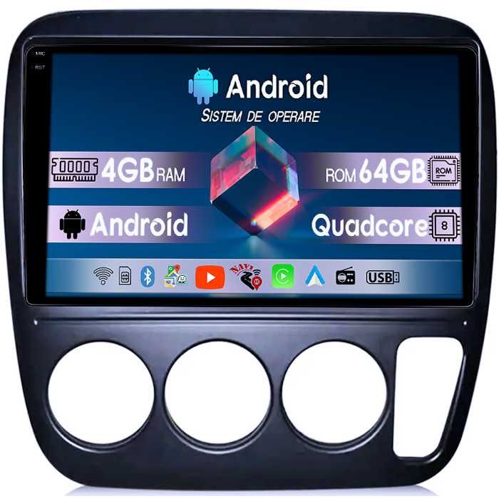 Navigatie 4GB RAM/64GB ROM, Honda CR-V 1998, Android 14