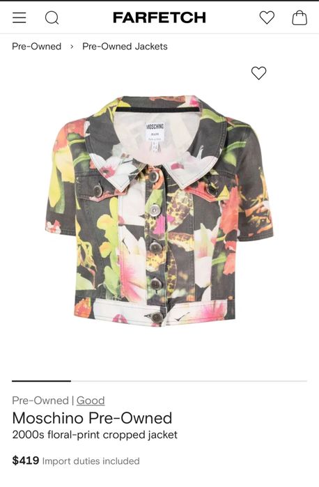 Продам укороченый жакет Moschino  2000х винтаж