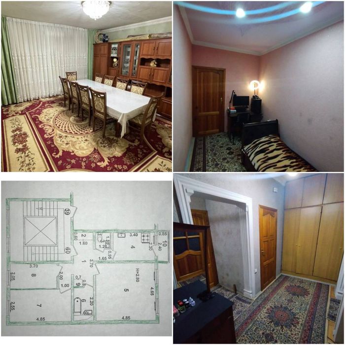 Срочно продается дом трехкомнатный ремонт средний келишамиз все остает