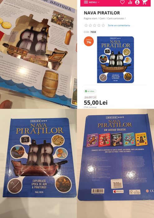 Cartea Nava Piratilor cu ilustrații