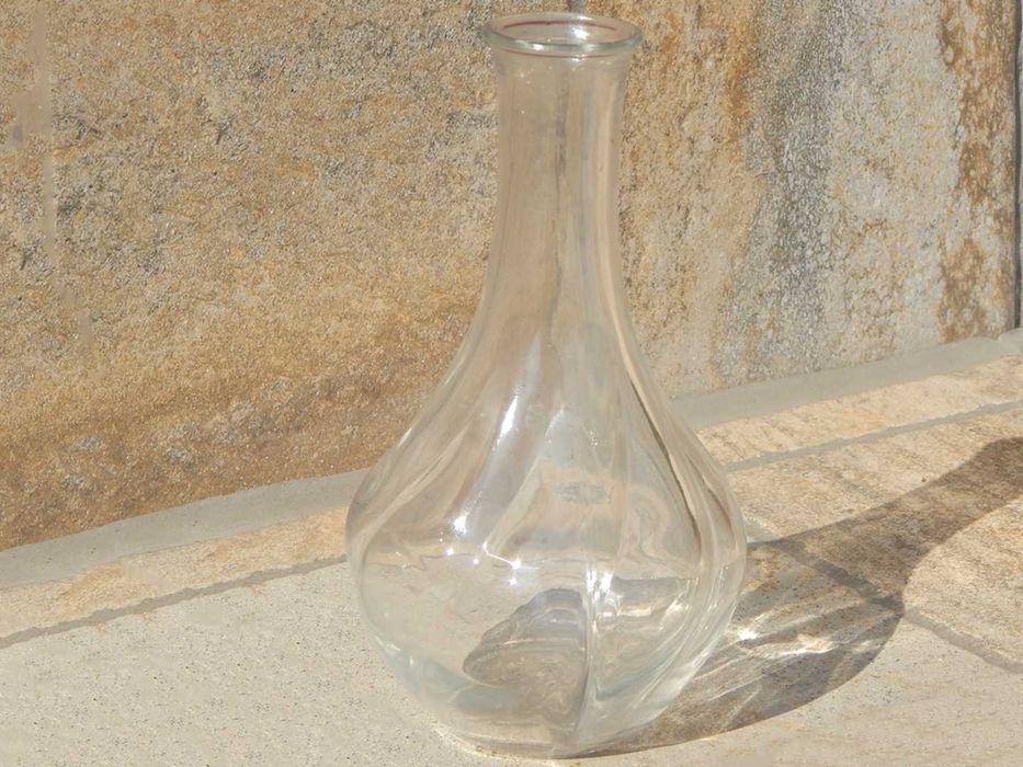 Vaza de sticla (recipient) IKEA cu gat lung 17 cm