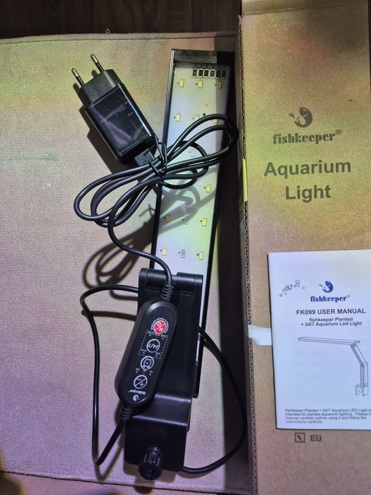 Lampa acvariu plantat, 14W, picior,35 cm,  noua