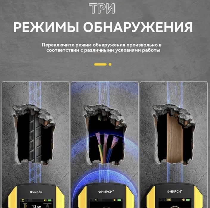 Многофункциональный детектор стен скрытого металла, провода, дерева