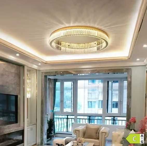 Lustra / Aplica de tavan rotundă creativa si moderna din cristal 60 cm