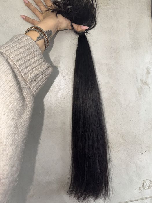 100%естествена коса на кератинови кичури