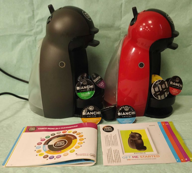Кафемашина с гаранция 1 година NESCAFÉ® за капсули Dolce Gusto Krups Piccolo.Black Red