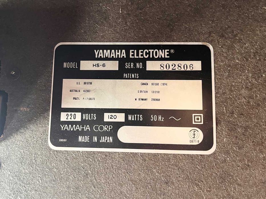 Eлeктрически орган Yamaha Electone HS-6
