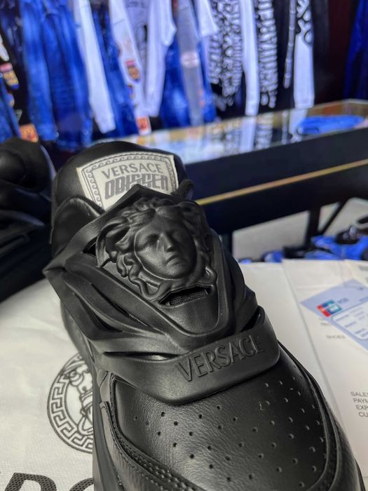 [Premium Quality] Adidasi/sneakers barbati Versace Odissea Full Black