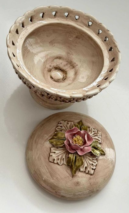 Винтидж италианска порцеланова кутийка