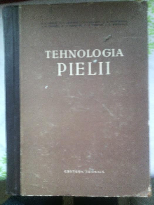 tehnologia pielii de N. V. Cernov s.a, carte veche 1956