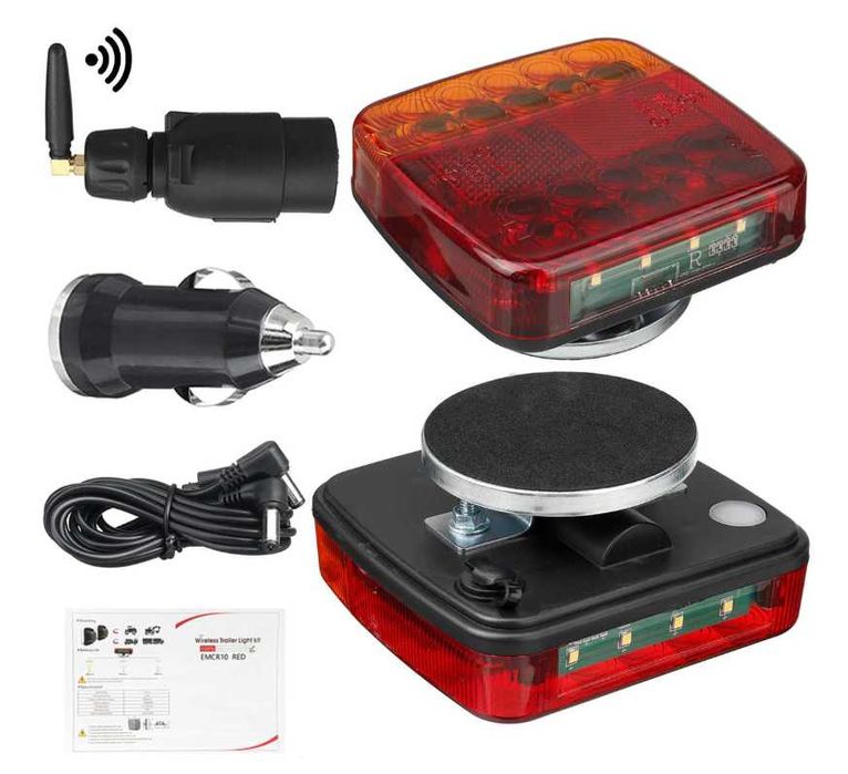 Безжични диодни стопове с магнит за ремарке, каравана ,платформа