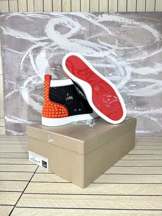 Christian Louboutin High Orange Spikes