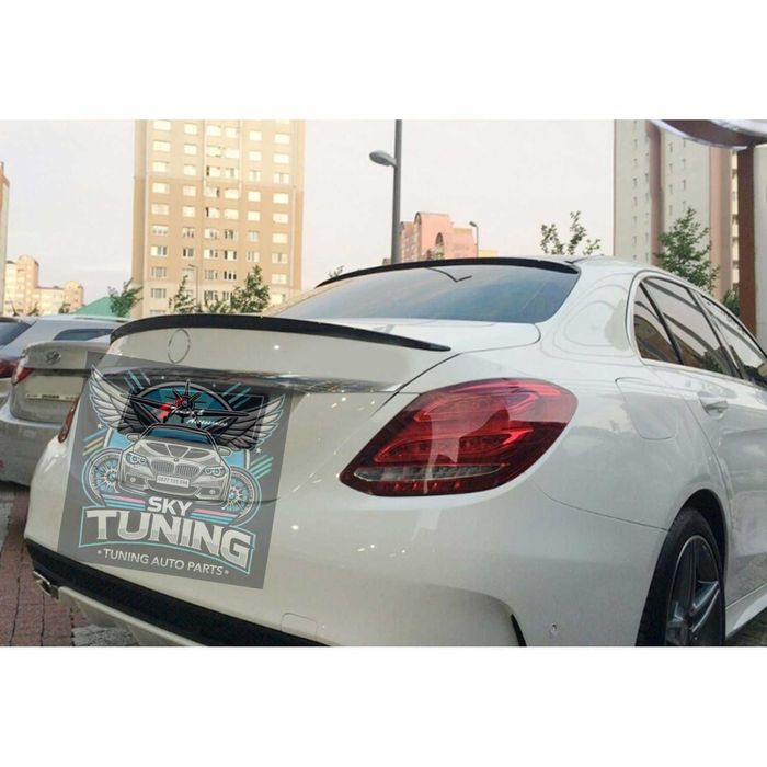 Лип Спойлер багажник Mercedes C class W205 AMG стил мерцедес ц класа