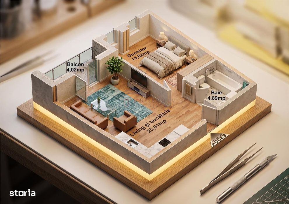 Proiect bloc nou | 2 camere | Centru | 2c-7518