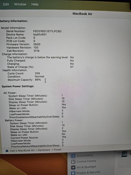 Macbook Air m2 A 2841