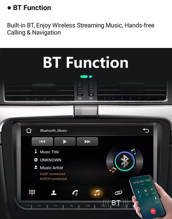 Мултимедия 9" с Андроид за Golf 5 6 Sharan Caddy Polo Touran Passat...