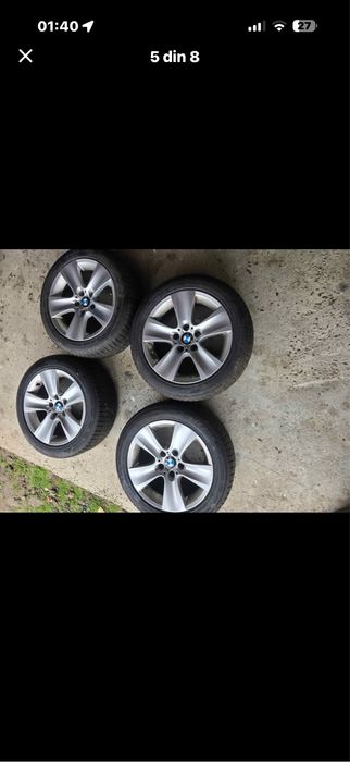 Jante r17 originale BMW cu cauciucuri iarna dot 2023 stare foarte bună