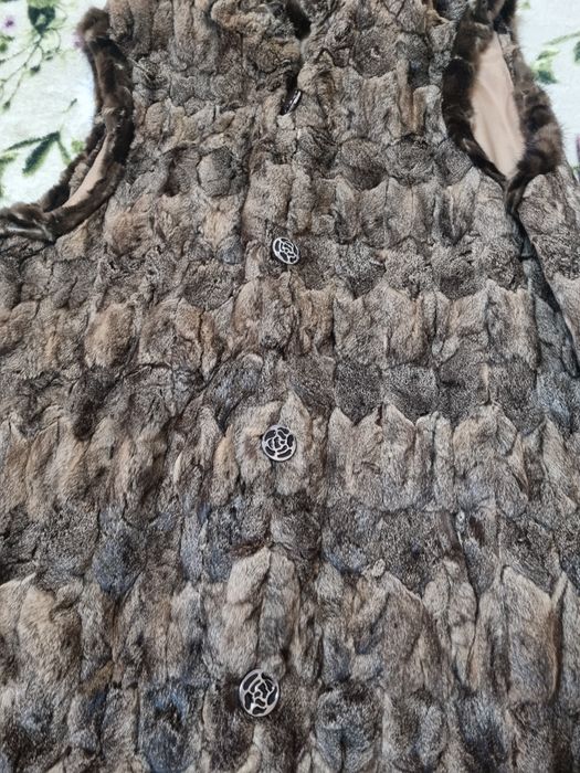 Vesta din blana naturala de chinchilla