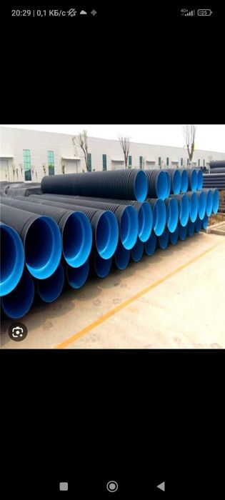 полиэтиленовые трубы пластиковые гофра гофрированная канализационная