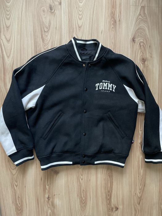 TOMMY HILFIGER bombers / мъжки вълнен зимен бомбър/яке L/XL