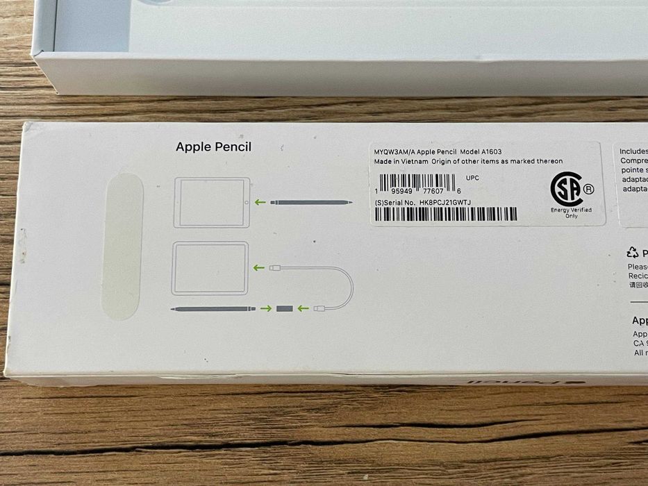 Apple Pencil 1 (с адаптером USB-C) - Состояние нового