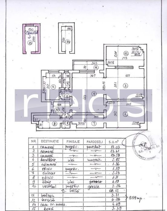 Vânzare 3 Camere | Calea Dudesti | Centrala Proprie