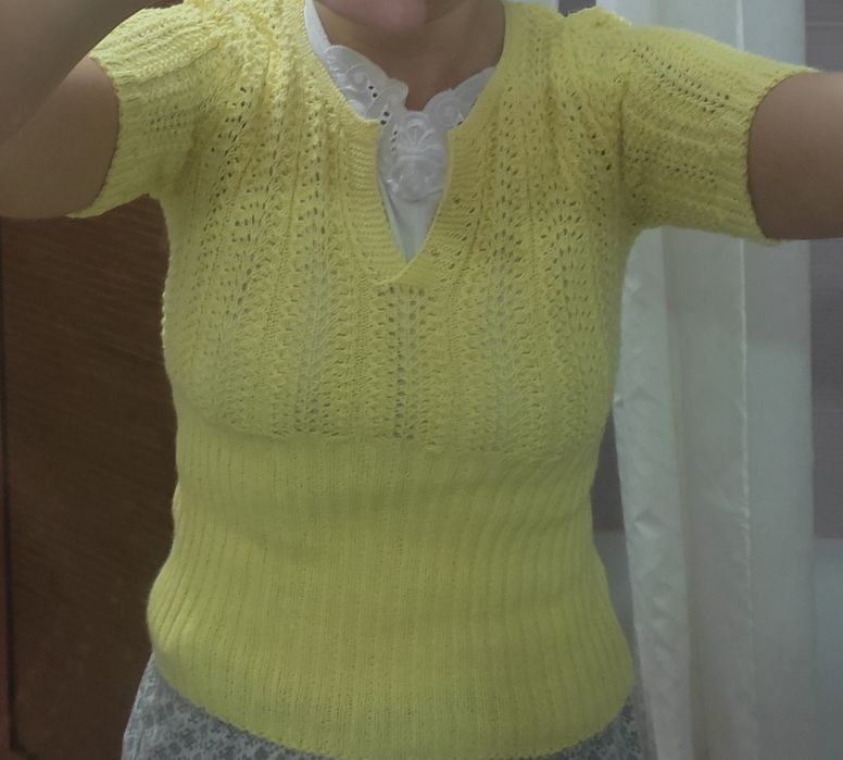 Блуза ръчна изработка плетиво