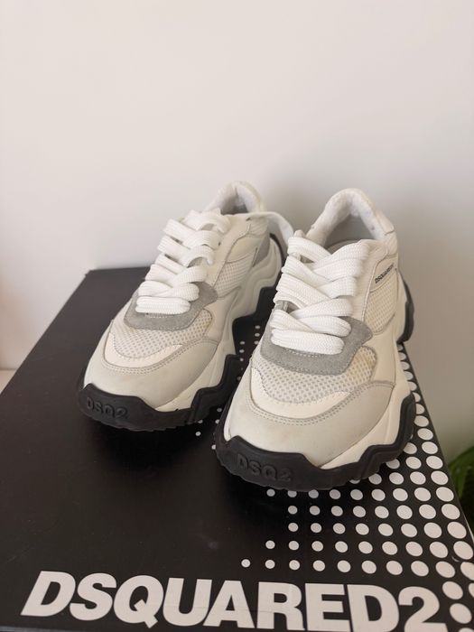 Оригинални кецове Dsquared естествена кожа