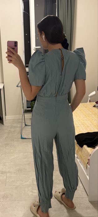 Zara светло син гащеризон