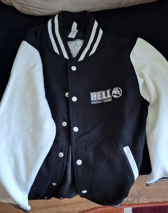 AWJH043 - Jacheta de barbat All We Do is VARSITY [Oxford Navy/White