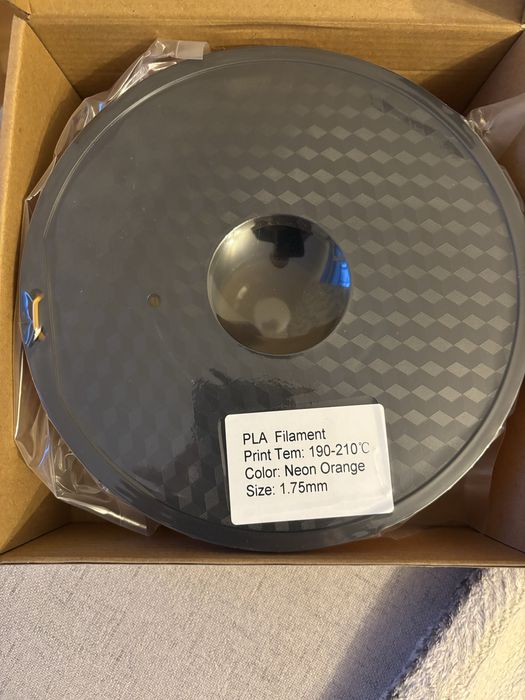 Filament imprimanta 3d PLA orange si green