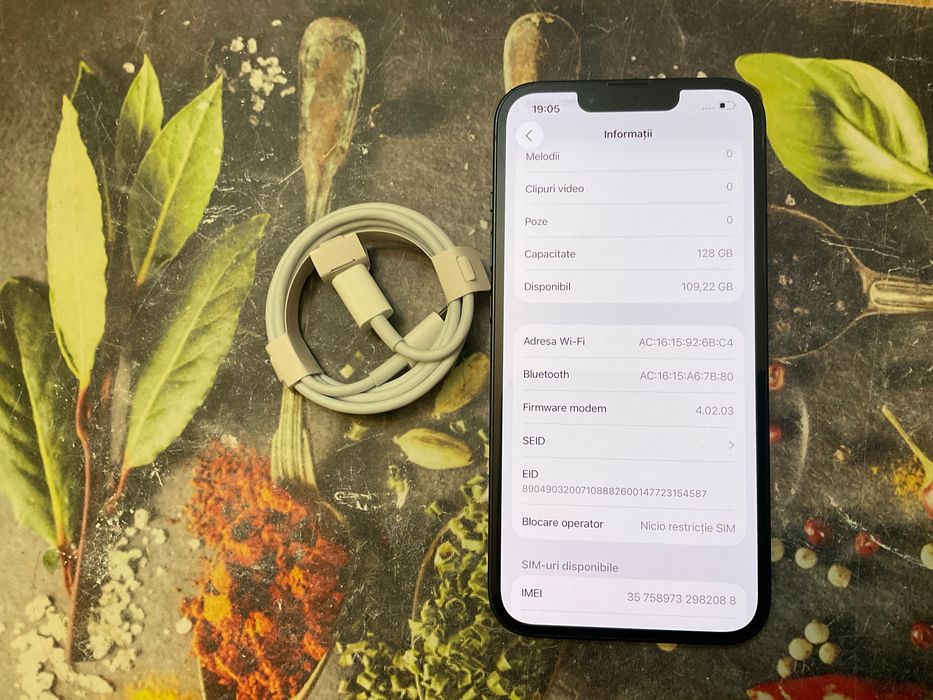 IPhone 14 Black 128 gb impecabil