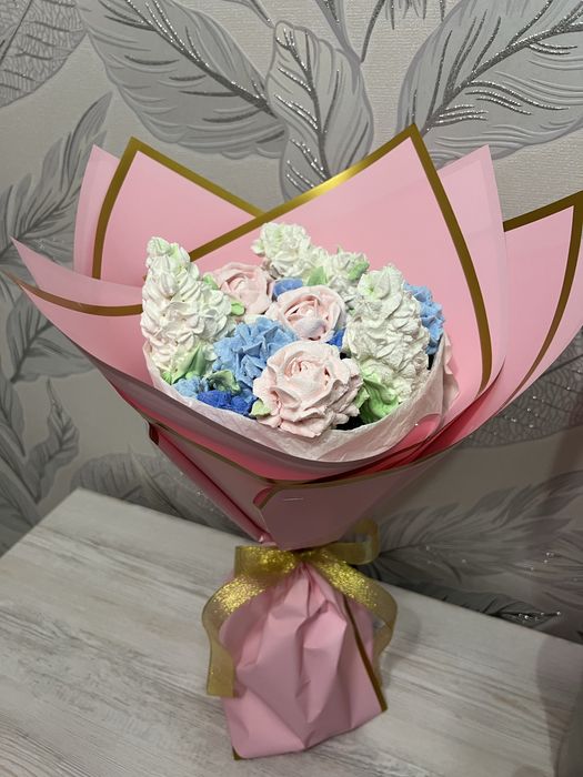 Тюльпаны из зефира букет на день рождения, выпусной, учителю