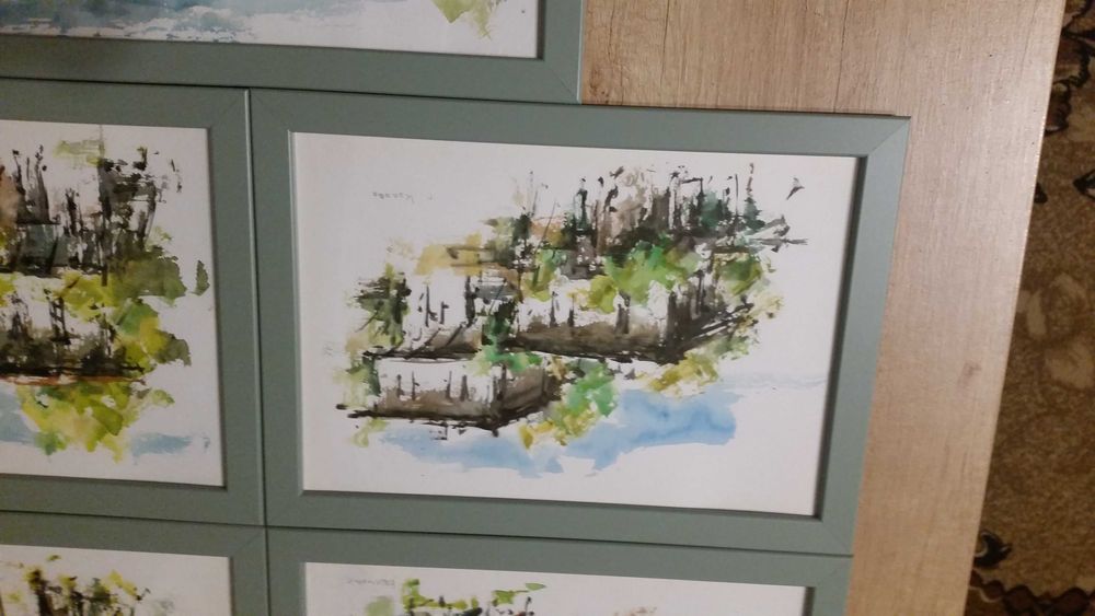 Няколко супер картини на къщи от различни места в България, само по 9 €вро за 1 рисунка.